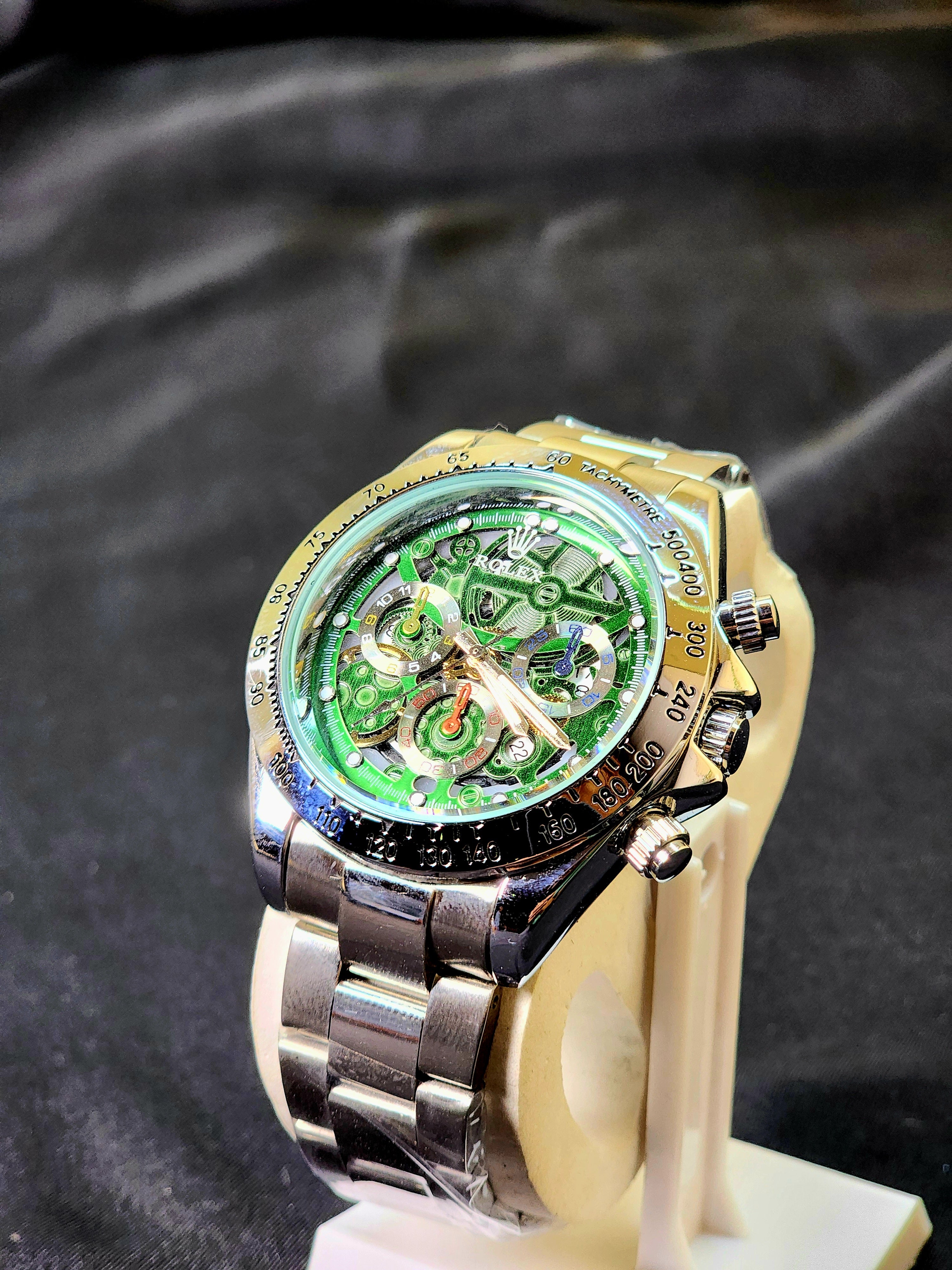 ROLEX SKELETON DIAL WATCH
