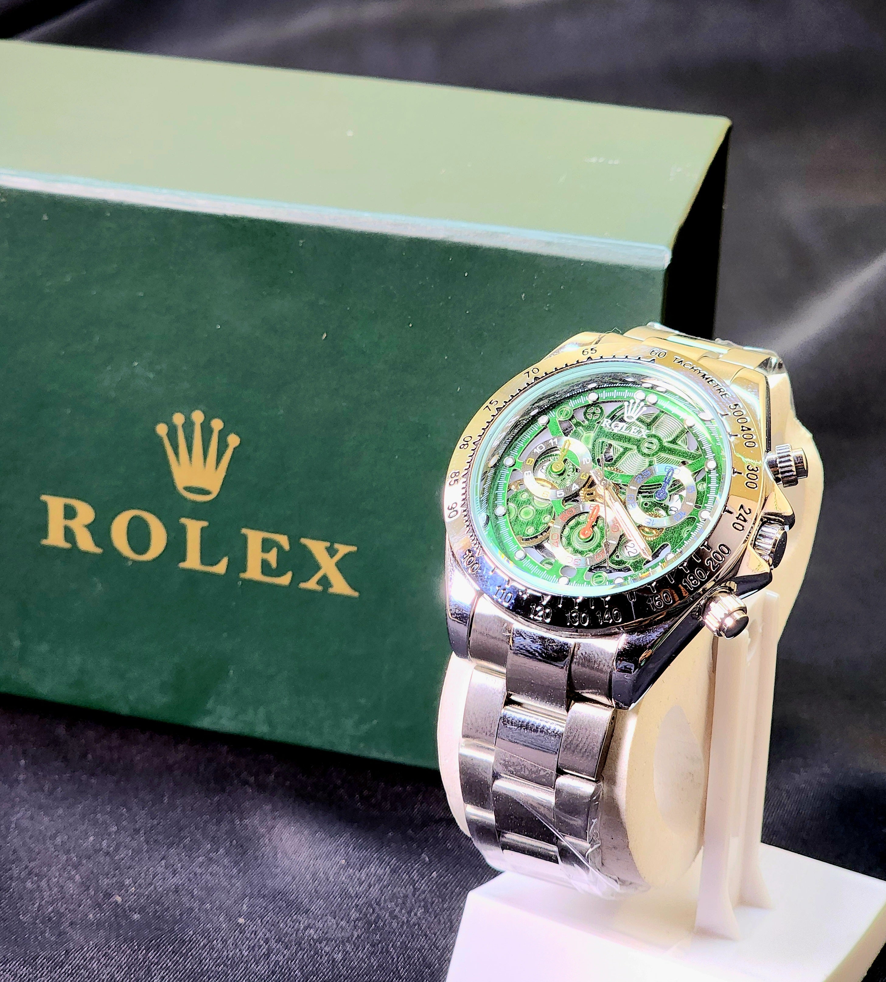 ROLEX SKELETON DIAL WATCH